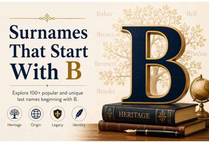 Surnames That Start With B